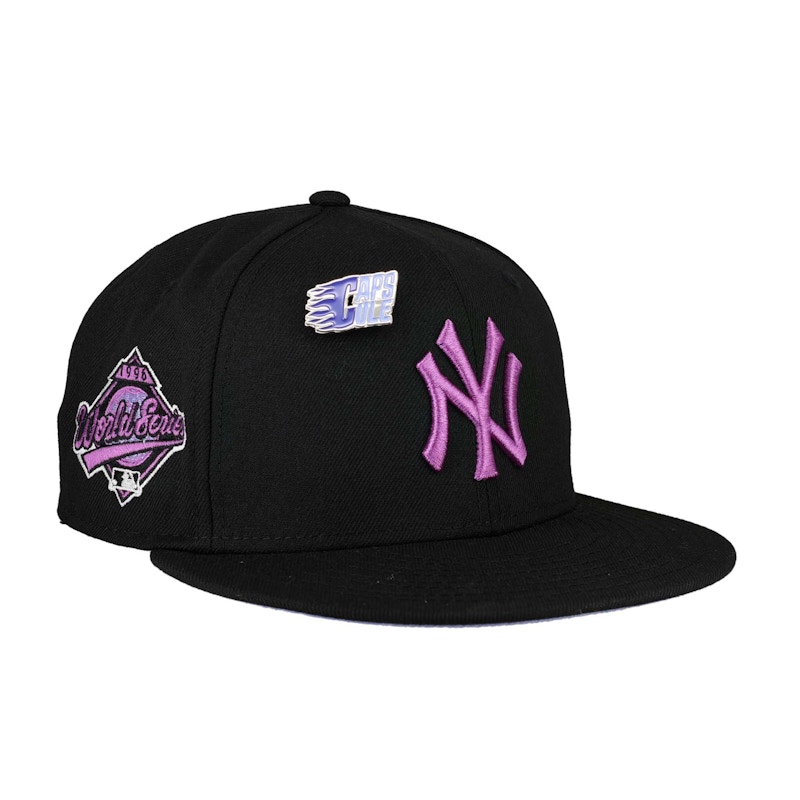 Purple best sale yankees hat