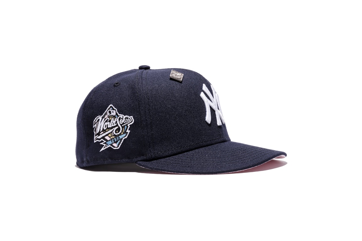 Pre-owned New Era New York Yankees Capsule Sampler Pack 1999 World Series 59fifty Fitted Hat Navy/pink