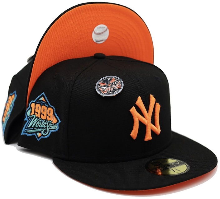 New Era New York Yankees CapsuleWeen Collection 1999 World Series Capsule  Hats Exclusive 59Fifty Fitted Hat Black/Orange Men's - US