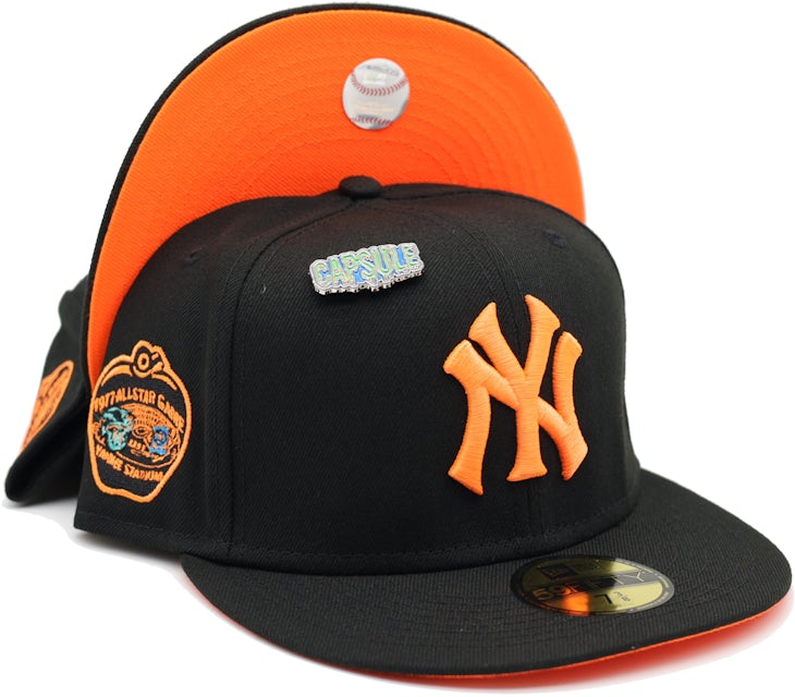 New Era Caps New York Yankees 59FIFTY Corduroy Fitted Hat Black/Red