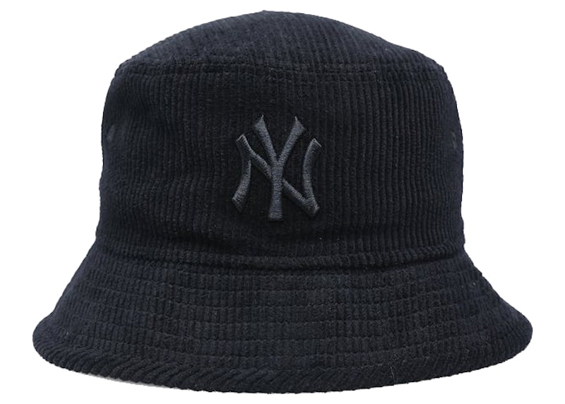 New Era New York Yankees Cord Tonal Bucket Hat Black Men's - SS21 - US