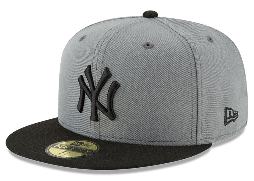 New Era New York Yankees Fitted 59Fifty Fitted Hat Dark Gray/Black ...