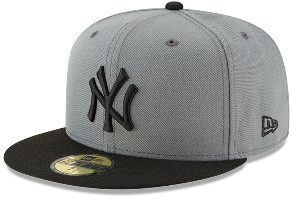 New Era New York Yankees Fitted 59Fifty Fitted Hat Dark Gray/Black