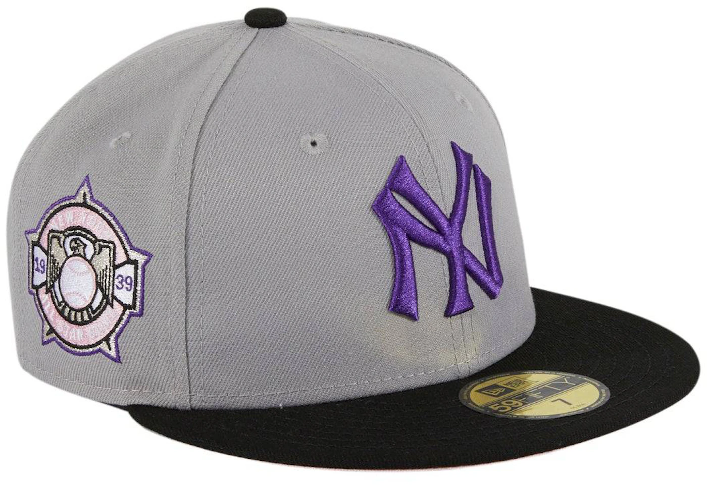 New Era New York Yankees Fuji 1939 All Star Game Patch Hat Club Exclusive 59FIFTY Fitted Hat Grey/Black