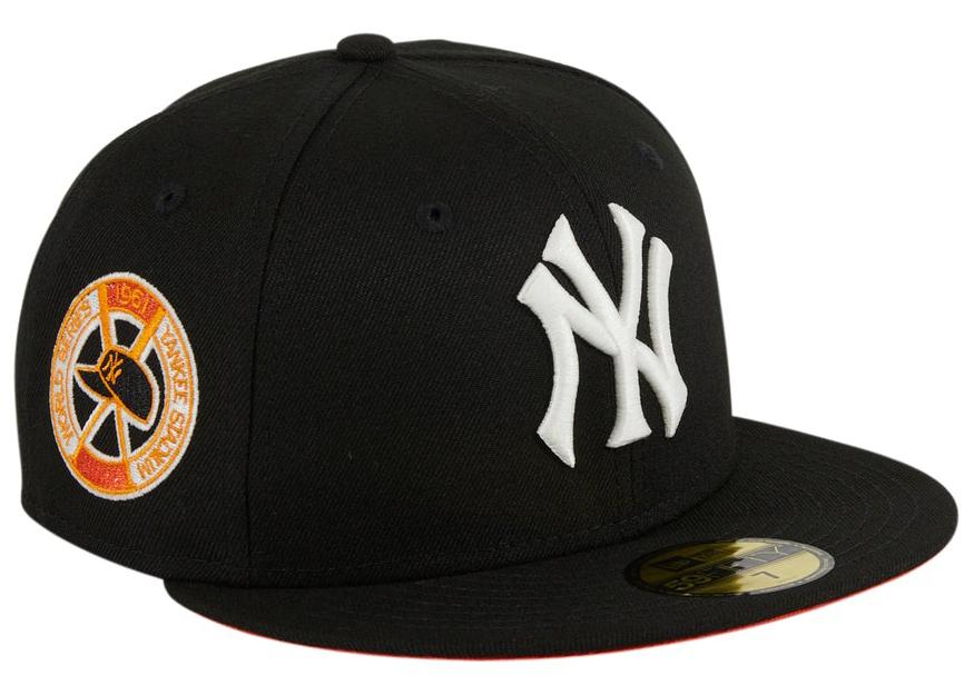 New Era New York Yankees Glow My God 1961 World Series Patch Hat Club  Exclusive 59Fifty Fitted Hat Black