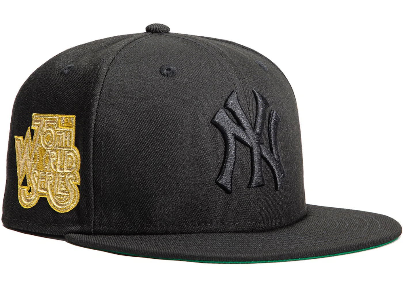 Gold and black fitted hat Clearance