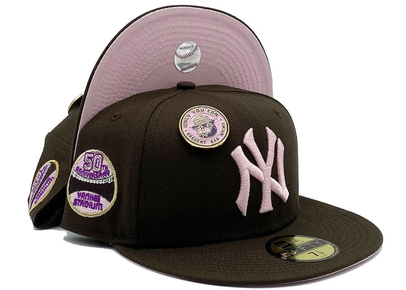 Yankees pink brim fitted Clearance