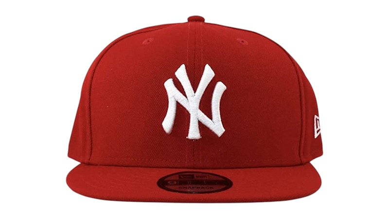 Pre-owned New Era Men's  New York Yankees Scarlet 9fifty Adjustable Snapback 950 Cap In Red