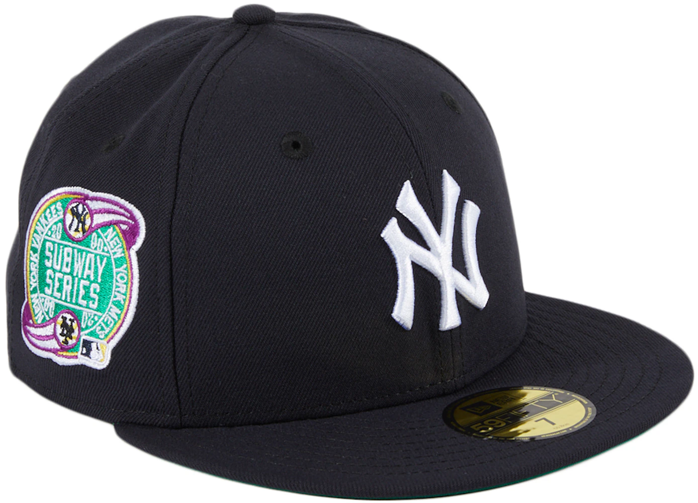 New Era New York Yankees Subway Series Tribute Patch Hat Club Exclusive 59FIFTY Fitted Hat Navy
