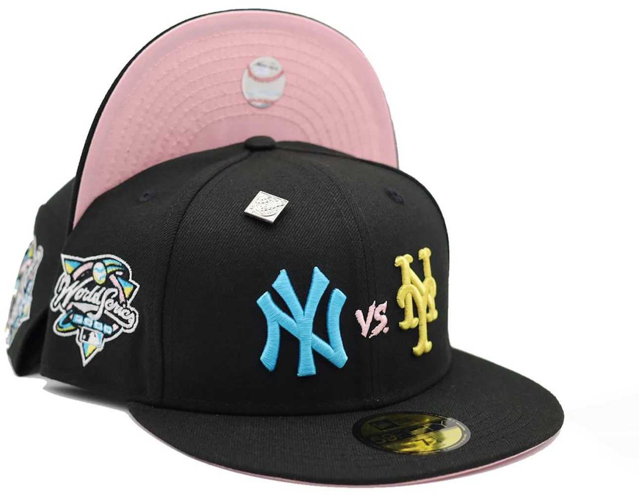 Verklaring Ondeugd Nu al New Era New York Yankees vs Mets Tulip Collection 2000 World Series Patch  Capsule Hats Exclusive 59Fifty Fitted Hat Black/Pink - SS21 - US