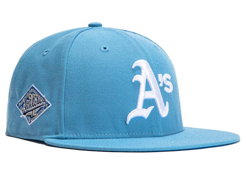 light blue mlb fitted