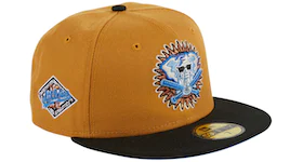 New Era Oakland Athletics Ancient Egypt ST Logo 25th Anniversary Hat Club Exclusive 59Fifty Fitted Hat Khaki/Black/Royal Blue