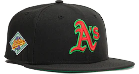 New Era Oakland Athletics Aux Pack Vol 2 25th Anniversary Patch Hat Club Exclusive 59Fifty Fitted Hat Black/Red/Kelly