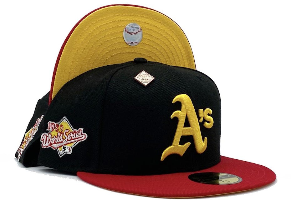 Oakland Athletics New Era Authentic Collection On-Field 59FIFTY Fitted Hat - Green/Yellow 7 1/2