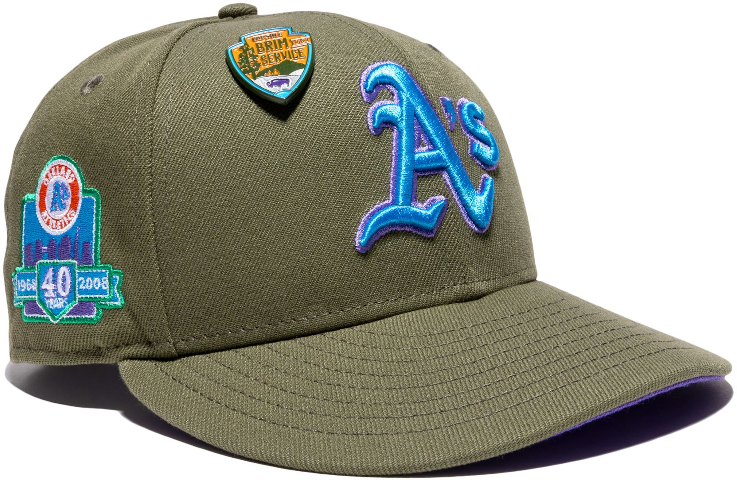 New Era Oakland Athletics Upside Down 59FIFTY Fitted Hat Dark Green