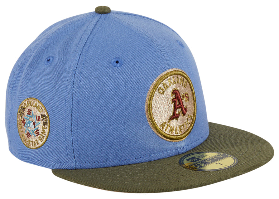 New Era Cleveland Indians Great Outdoors Jacobs Field Patch Hat Club Exclusive 59Fifty Fitted Hat Indigo/Olive