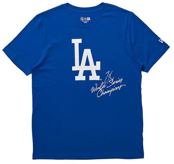 New Era Paisley Elements MLB Los Angeles Dodgers T-Shirt Blue Men's - US