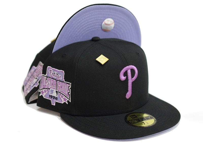 black and purple fitted