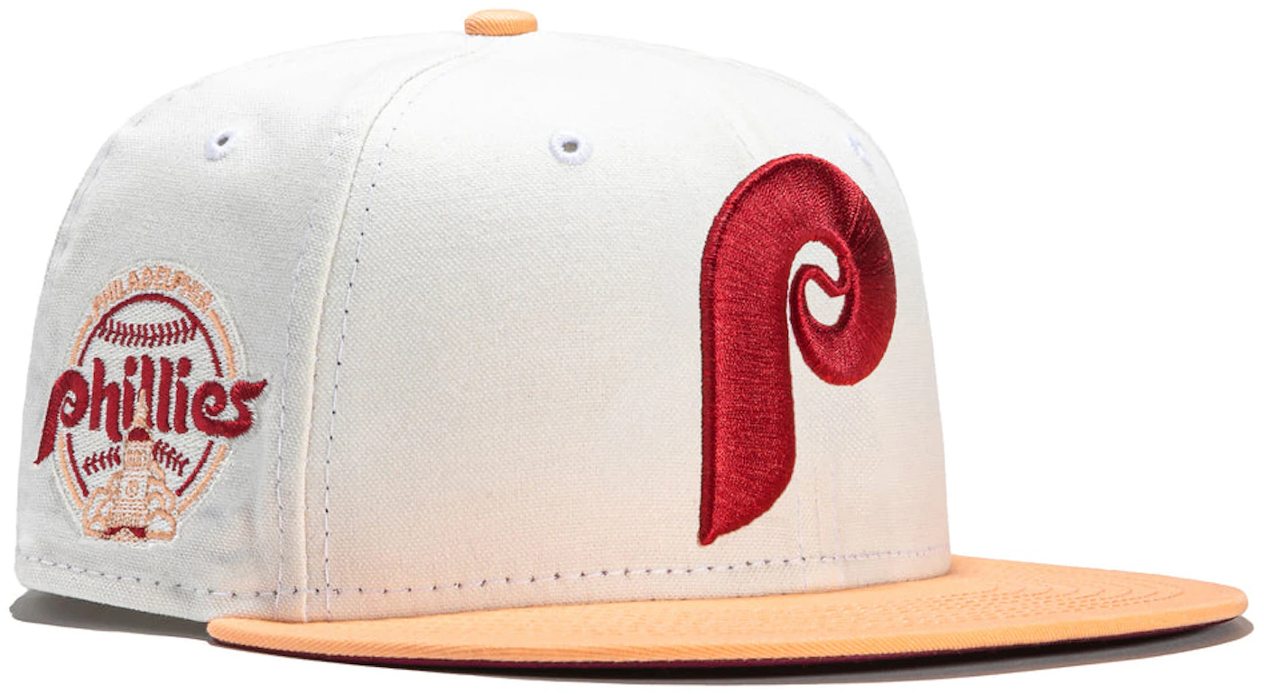 Men's Philadelphia Phillies New Era Red White Logo 59FIFTY Fitted Hat