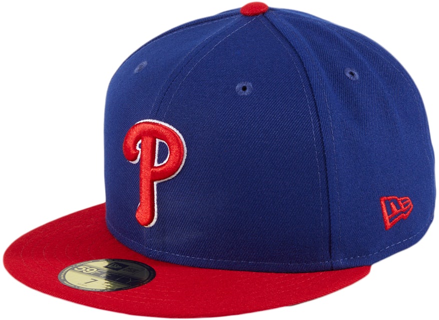 New Era Philadelphia Phillies On-Field Alternate Authentic Collection  59Fifty Fitted Hat Royal Blue/Red Men's - FW21 - US