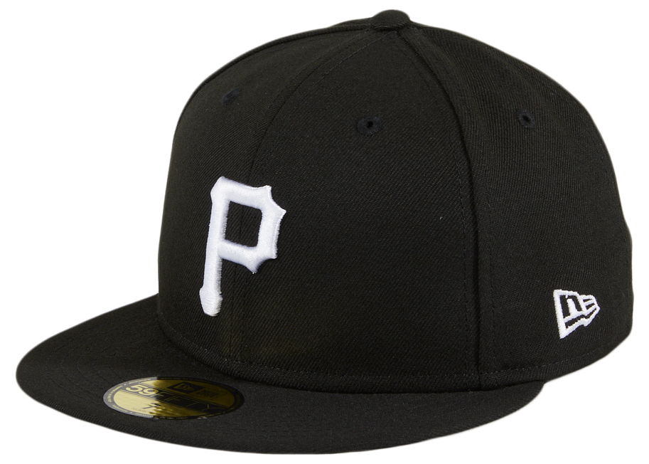 New Era Pittsburgh Pirates 59Fifty Fitted Hat Black/White Men's