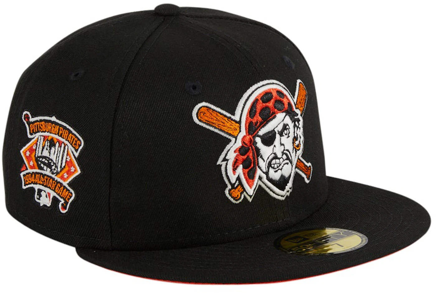 New Era Pittsburgh Pirates Glow My God 1994 All Star Game Patch Alternate  Hat Club Exclusive 59Fifty Fitted Hat Black Men's - FW21 - US