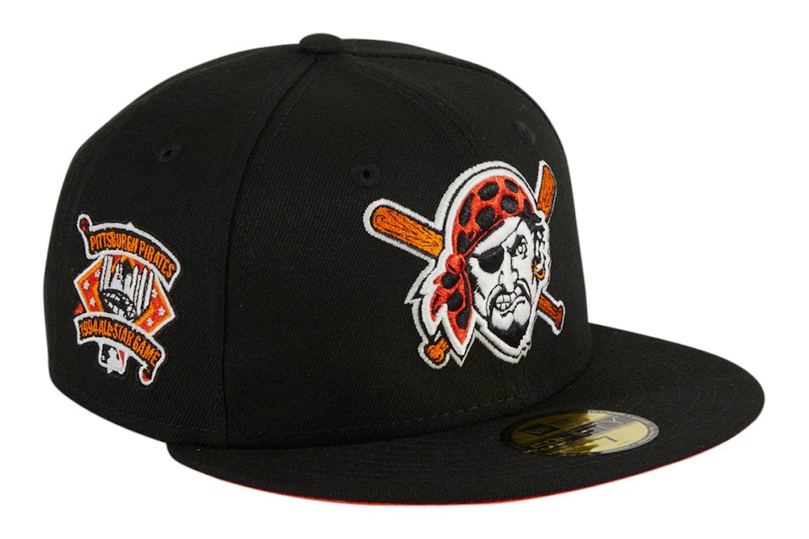 Pre-owned New Era Pittsburgh Pirates Glow My God 1994 All Star Game Patch Alternate Hat Club Exclusive 59fifty In Black