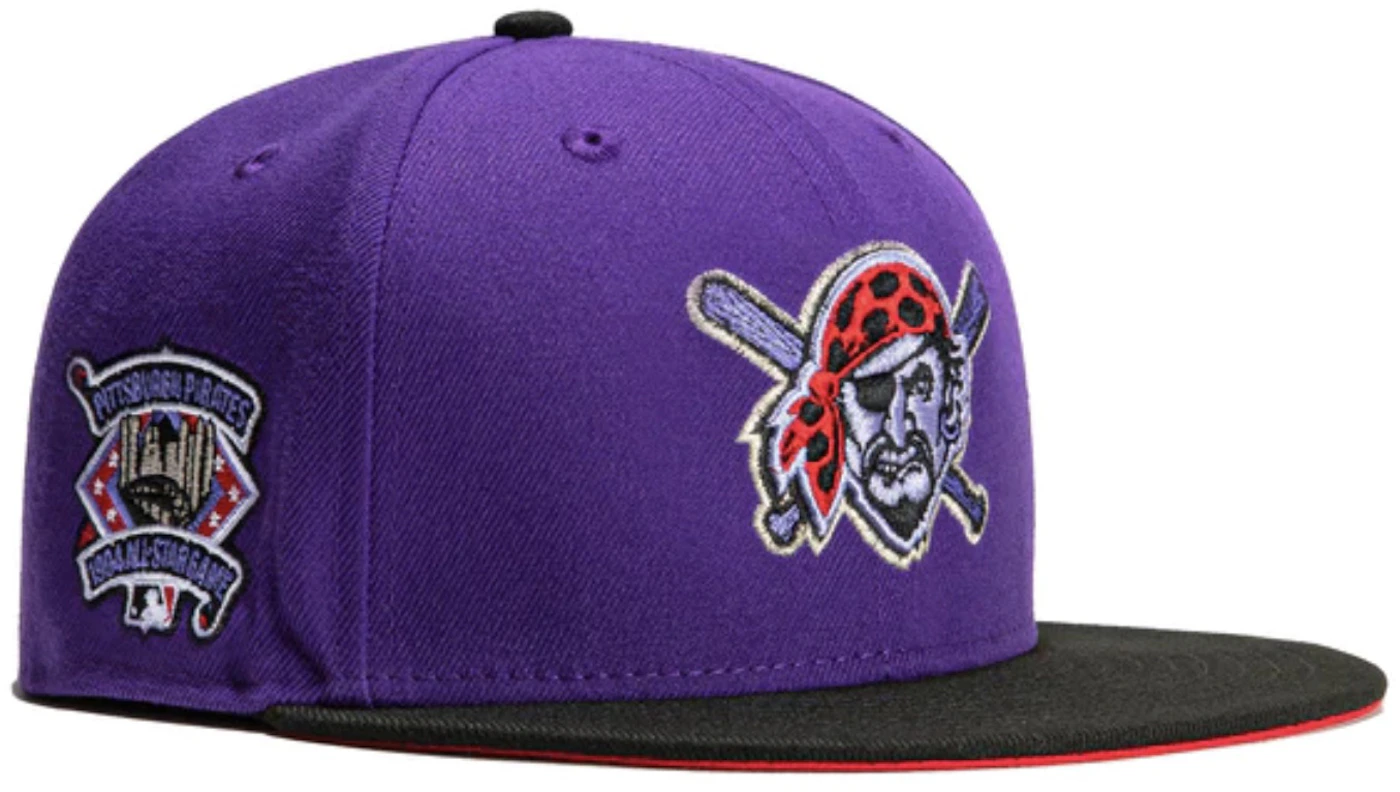 New Era Pittsburgh Pirates T-Dot 1994 All Star Game Patch Alternate Hat Club Exclusive 59FIFTY Fitted Hat Purple/Black