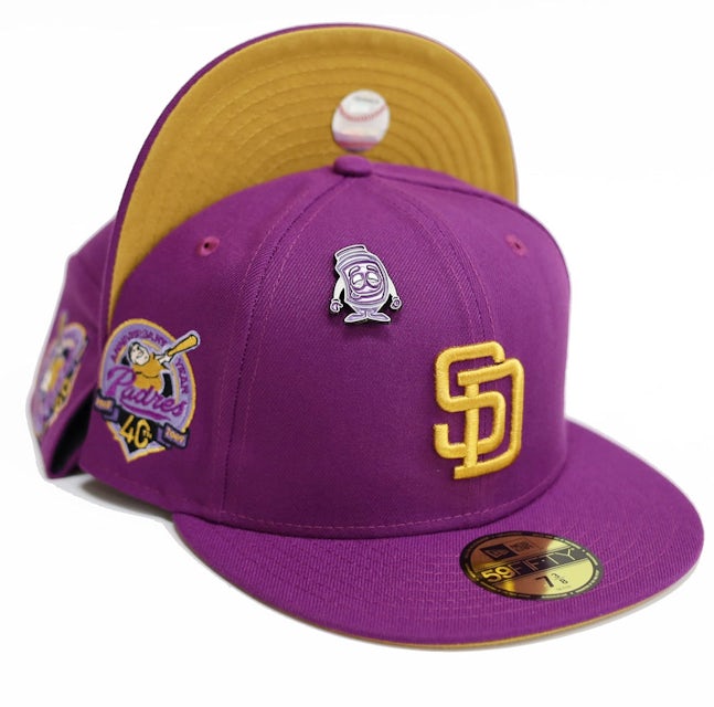 San Diego Padres 40th Anniversary Black White Gold 59Fifty Fitted