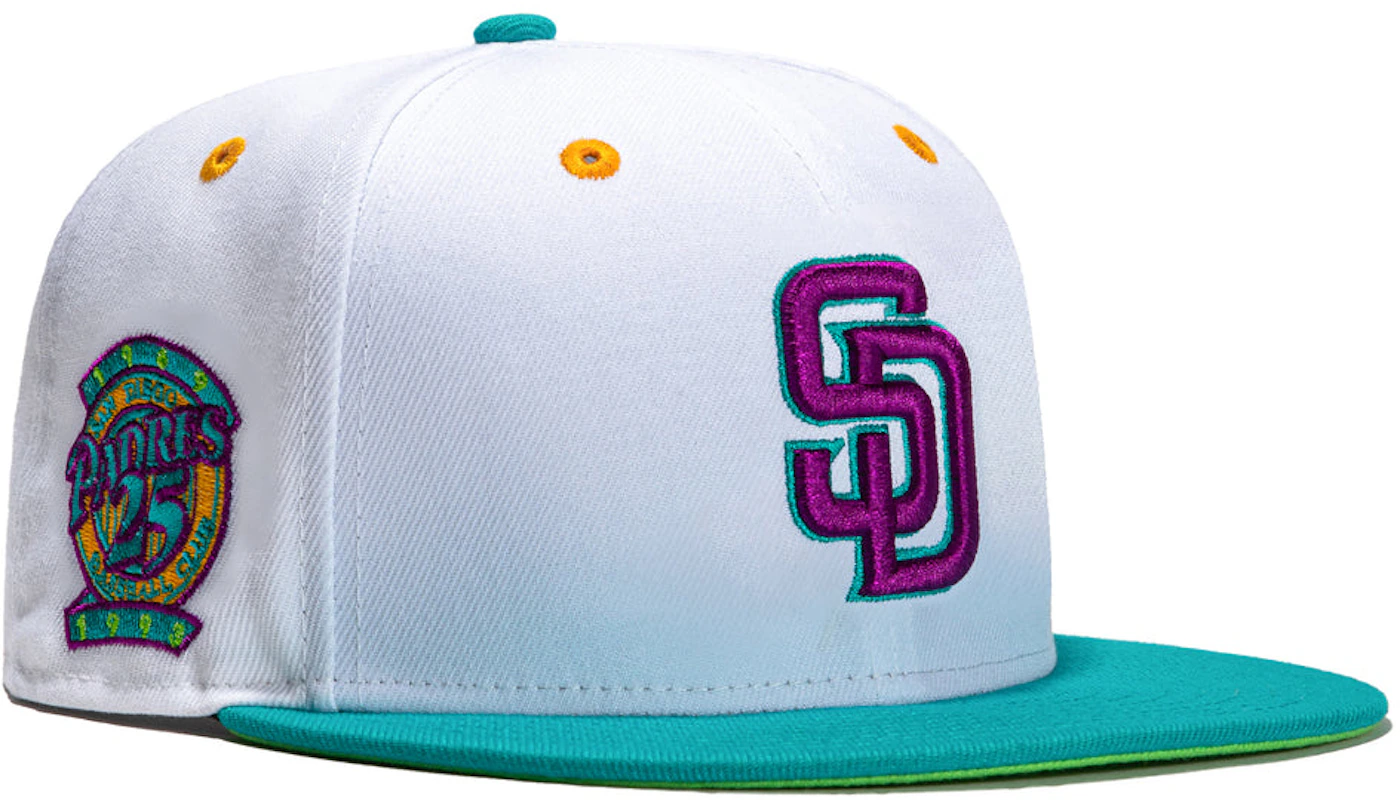 San Diego Padres New Era Spring Color Two-Tone 59FIFTY Fitted Hat -  Cream/Light Blue