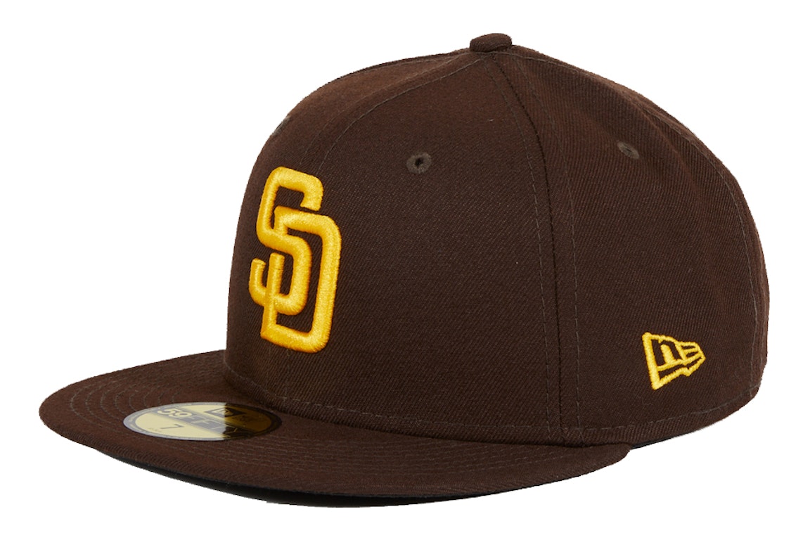 Pre-owned New Era San Diego Padres On-field Home Authentic Collection 59fifty Fitted Hat Brown