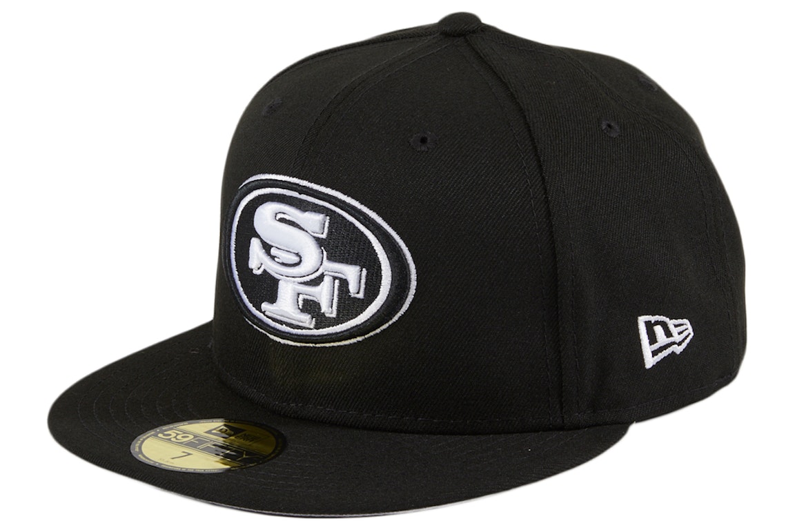 Pre-owned New Era San Francisco 49ers 59fifty Fitted Hat Black/white