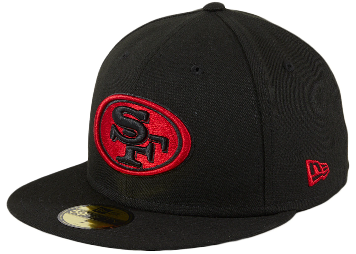 49ers red hat black logo Clearance