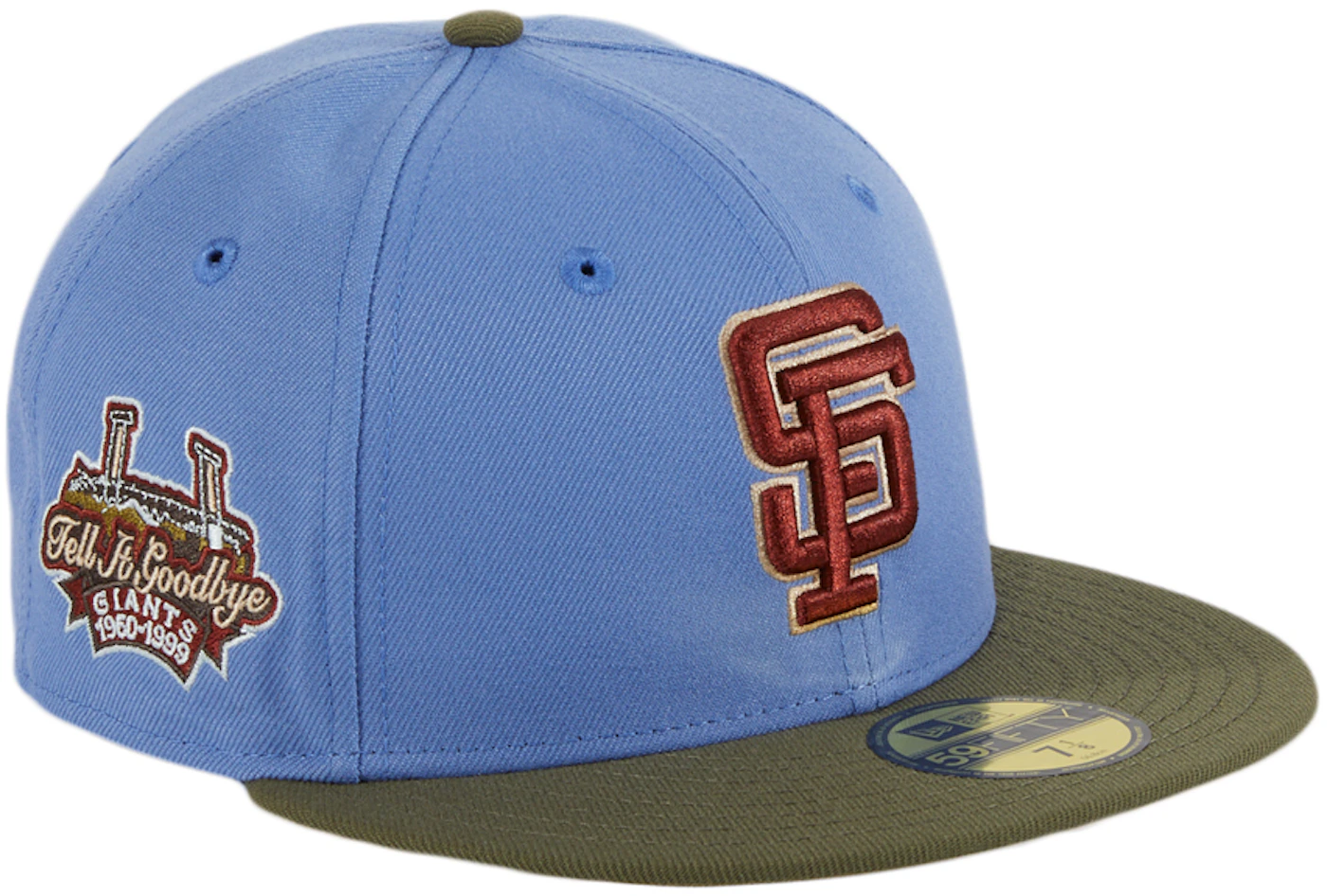 New Era San Francisco Giants Great Outdoors 25th Anniversary Patch Hat Club  Exclusive 59Fifty Fitted Hat Indigo/Olive Men's - SS22 - US