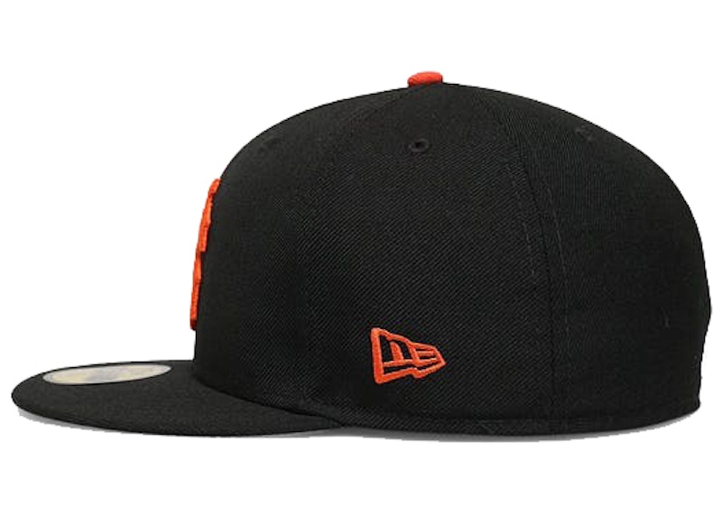 New Era San Francisco Giants Upside Down 59Fifty Fitted Hat Black Men's
