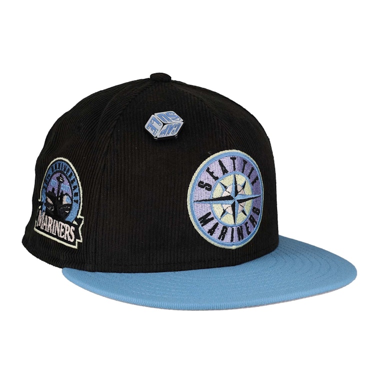 Pre-owned New Era Seattle Mariners Capsule Ice Cube 30th Anniversary 59fifty Fitted Hat Black/grey