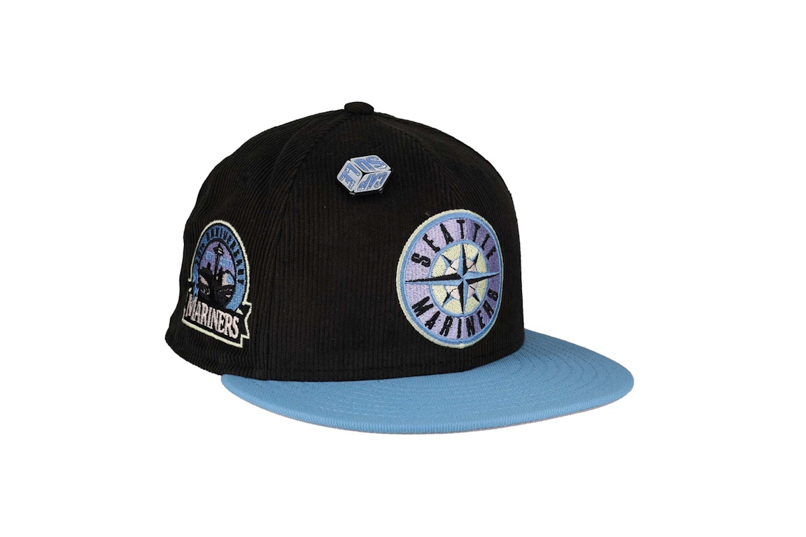 Pre-owned New Era Seattle Mariners Capsule Ice Cube 30th Anniversary 59fifty Fitted Hat Black/grey