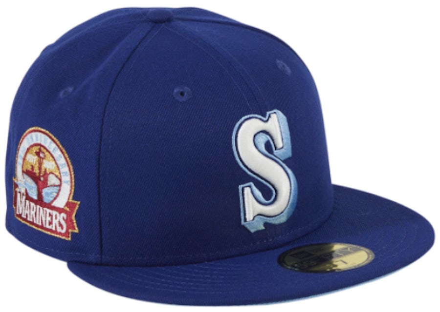 New Era Seattle Mariners Corduroy 30th Anniversary Patch Capsule Exclusive Fitted Hat 59FIFTY Fitted Hat Black/Green