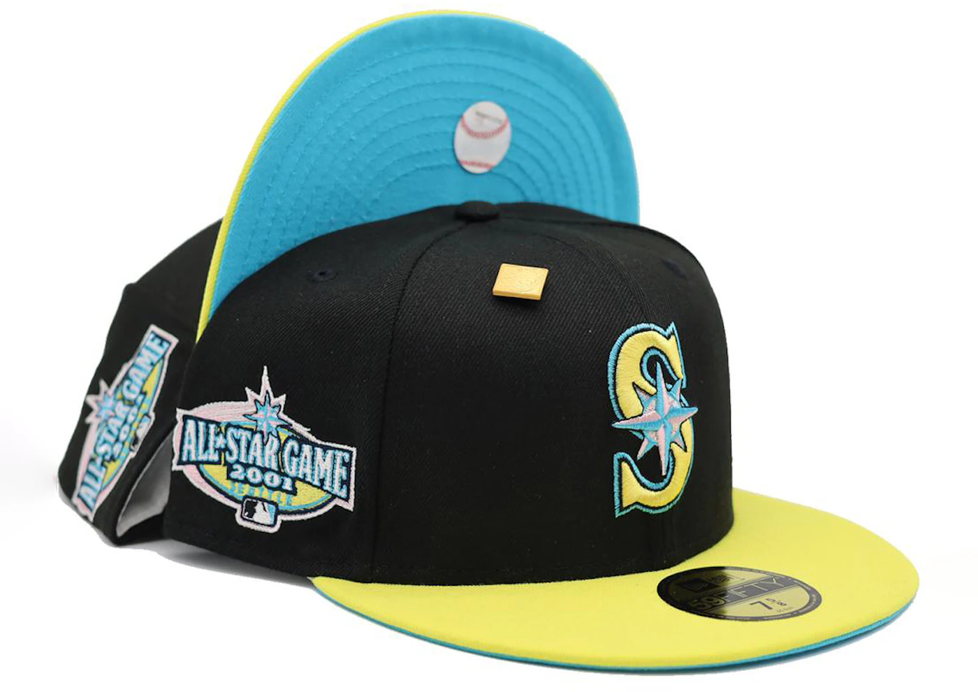 Seattle Mariners New Era 1 Sky Blue And Pink Bottom With All Star