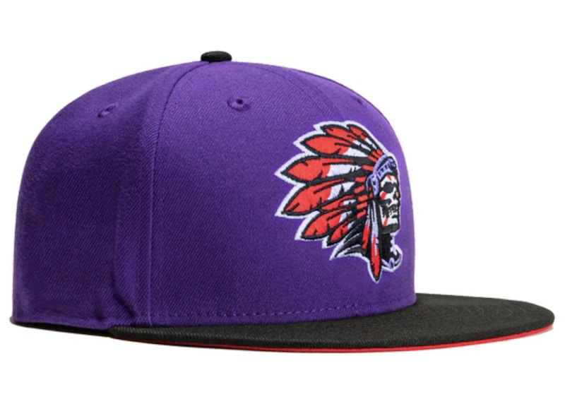 New Era Skull Chief T-Dot Hat Club Exclusive 59Fifty Fitted Hat Purple/Black