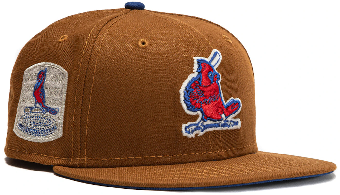 New Era St Louis Cardinals Ballpark Snacks 1967 World Series Patch Hat Club Exclusive 59FIFTY Hat Khaki
