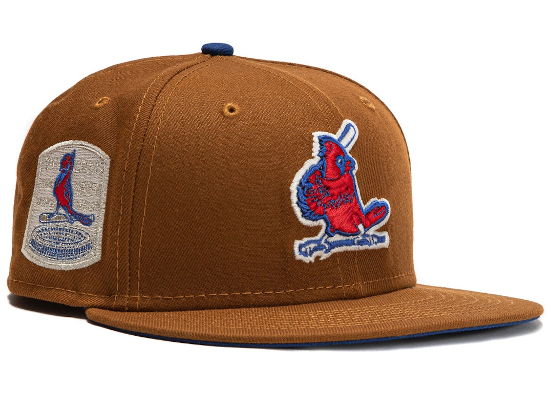 Pre-owned New Era St Louis Cardinals Ballpark Snacks 1967 World Series Patch Hat Club Exclusive 59fifty Hat Kh In Khaki