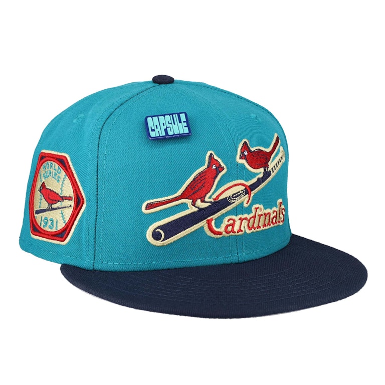 Pre-owned New Era St Louis Cardinals Capsule Teal Collection 1931 World Series 59fifty Fitted Hat Teal/grey