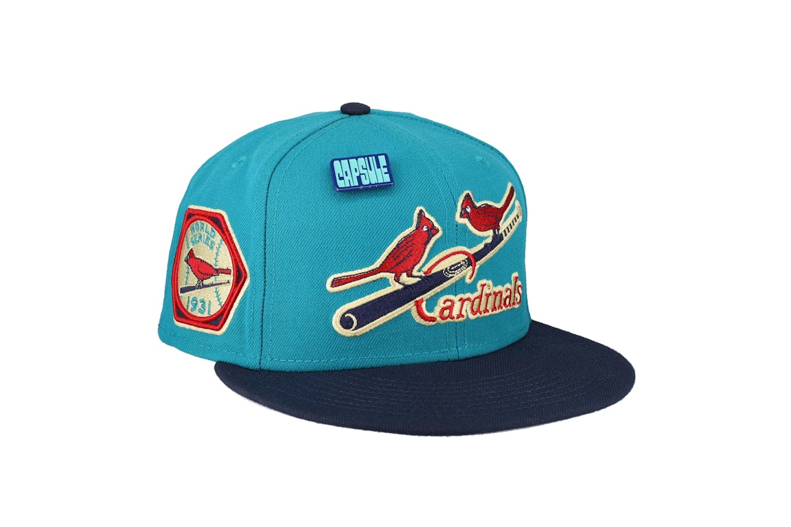 Pre-owned New Era St Louis Cardinals Capsule Teal Collection 1931 World Series 59fifty Fitted Hat Teal/grey