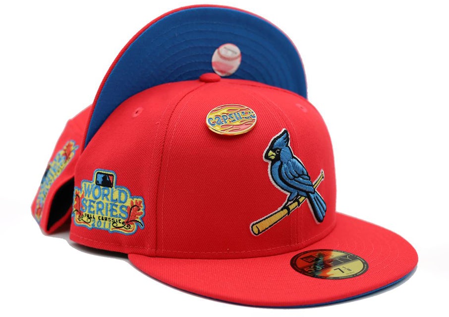 New Era St Louis Cardinals Capsule Apple Collection 2009 All Star Game  Capsule Hats Exclusive 59Fifty Fitted Hat Green/Peach Men's - FW21 - US