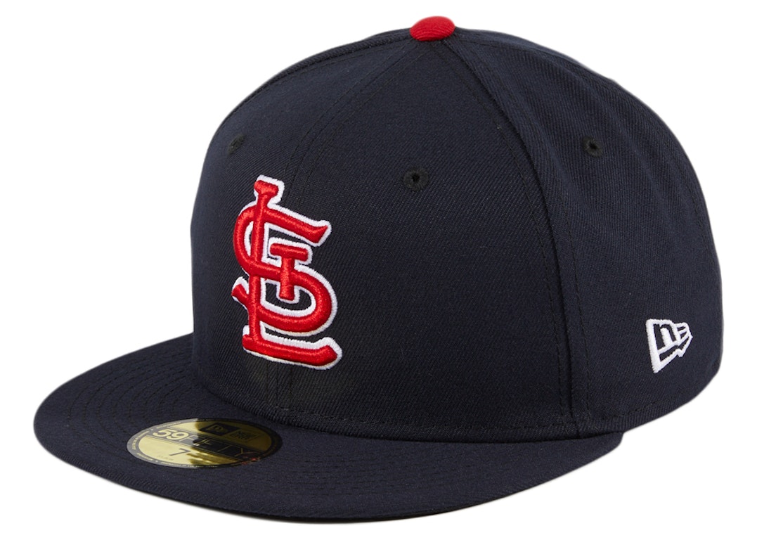 Pre-owned New Era St. Louis Cardinals On-field Alternate 2 Authentic Collection 59fifty Fitted Hat Navy