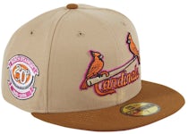 NEW ERA 59FIFTY BEER PACK ST LOUIS CARDINALS 40TH YEARS PATCH HAT - 7 7/8