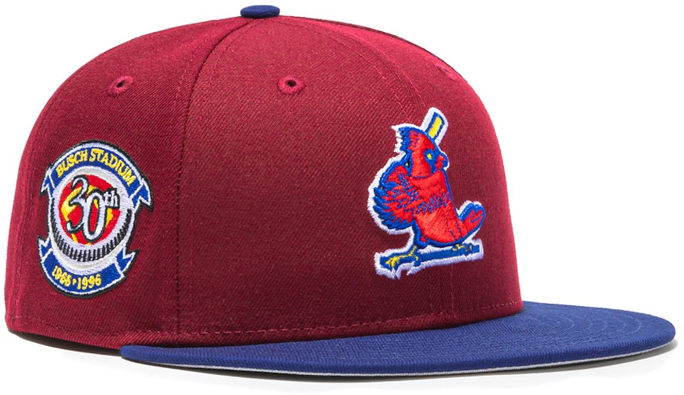 New Era Men's Royal St. Louis Cardinals Logo White 59FIFTY Fitted Hat