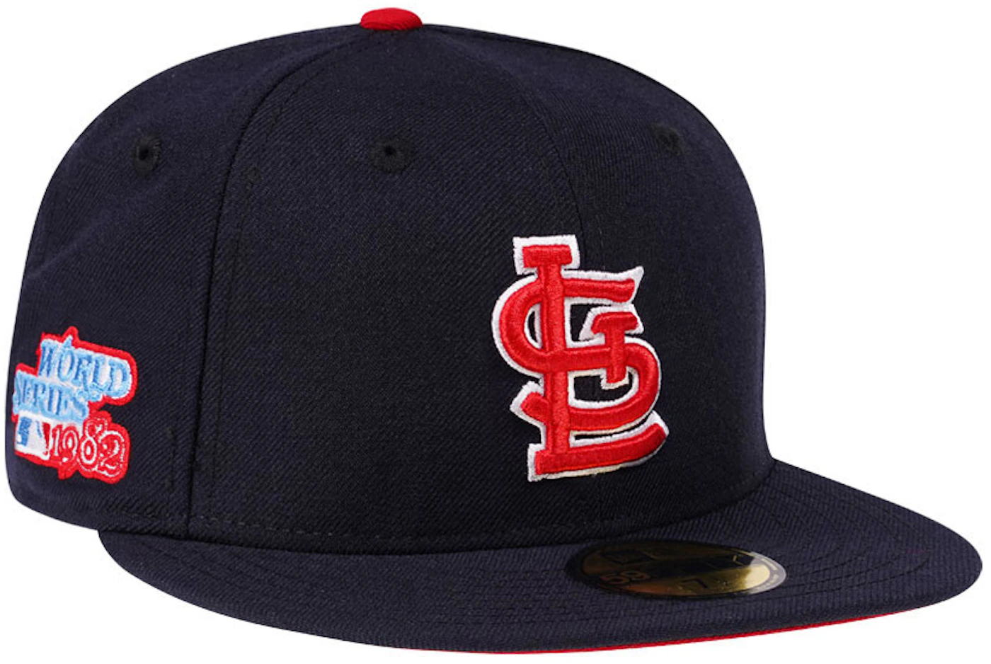 Men's New Era Red St. Louis Cardinals 11-Time World Series Champions  Undervisor 59FIFTY Fitted Hat