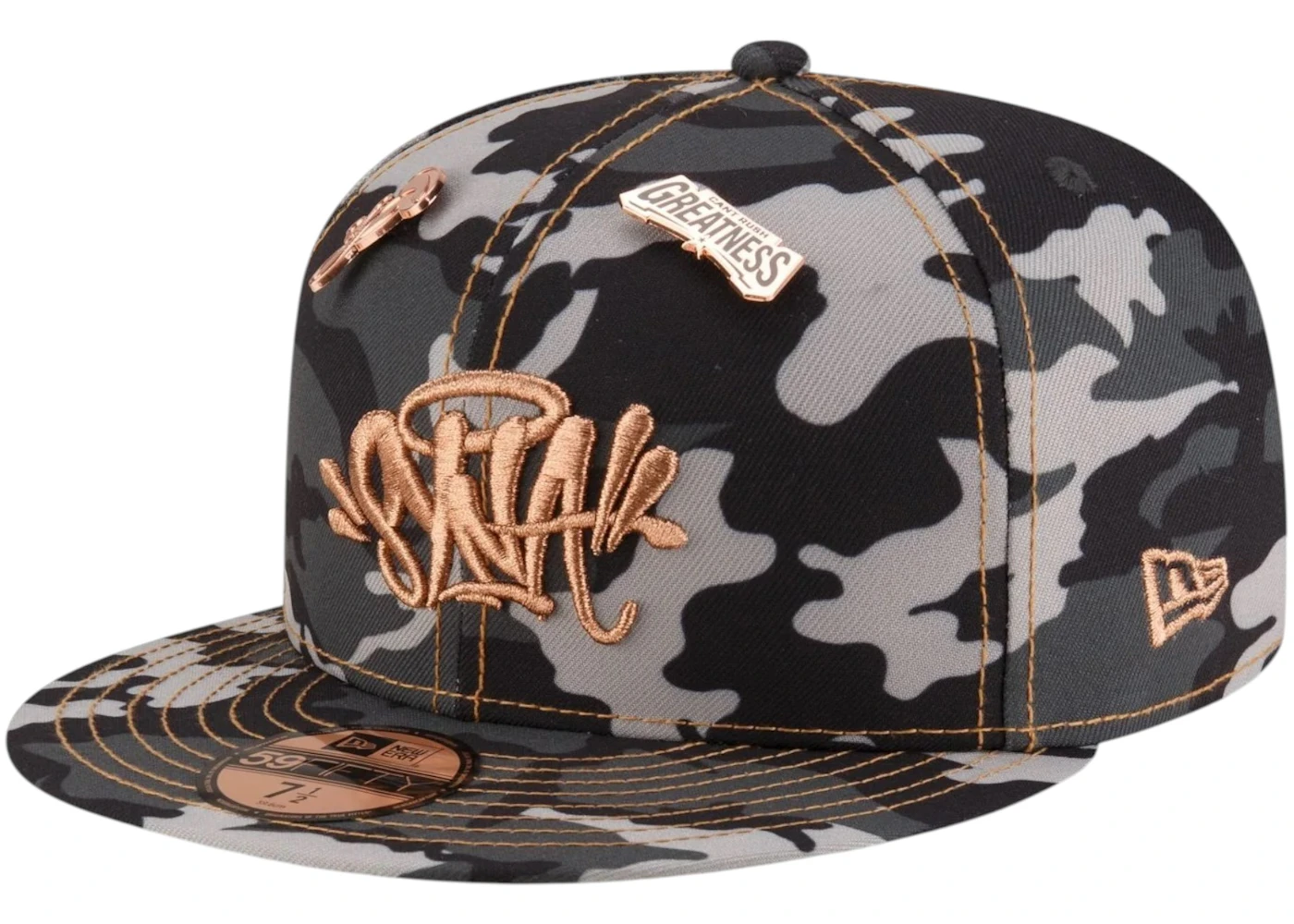 New Era Syna World 59FIFTY Fitted Hat Black/Camo Men's - SS25 - GB